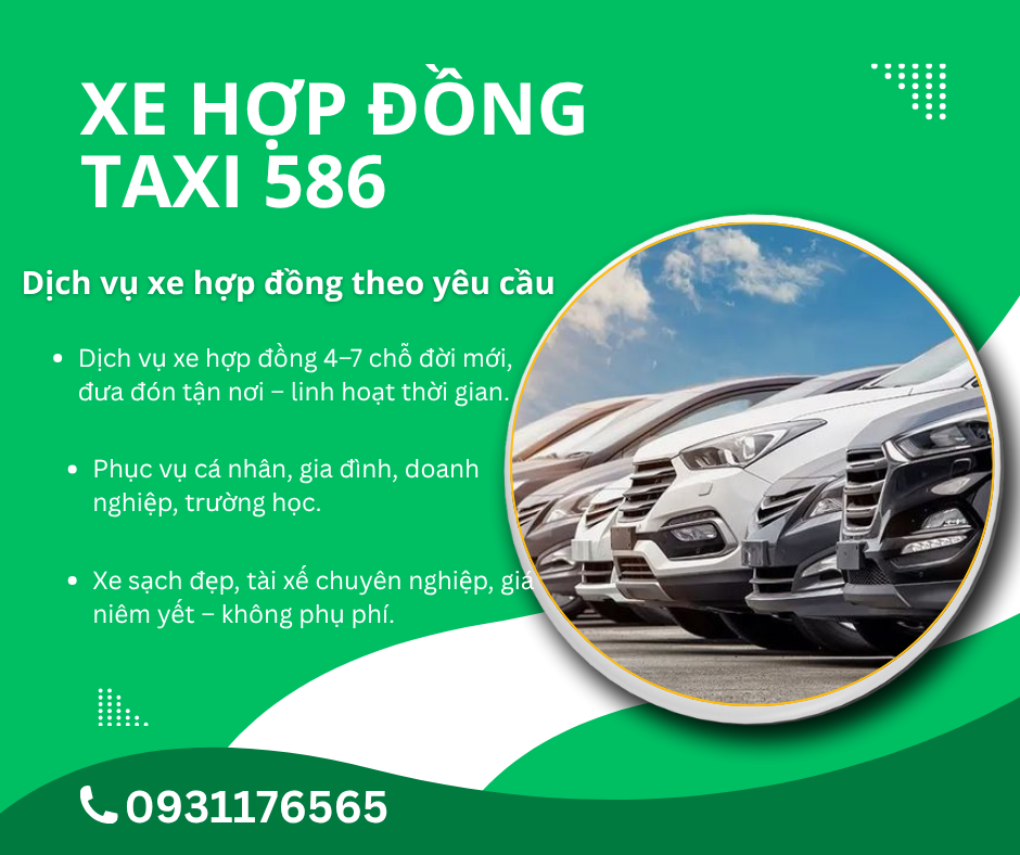 xe hợp đồng taxi 586